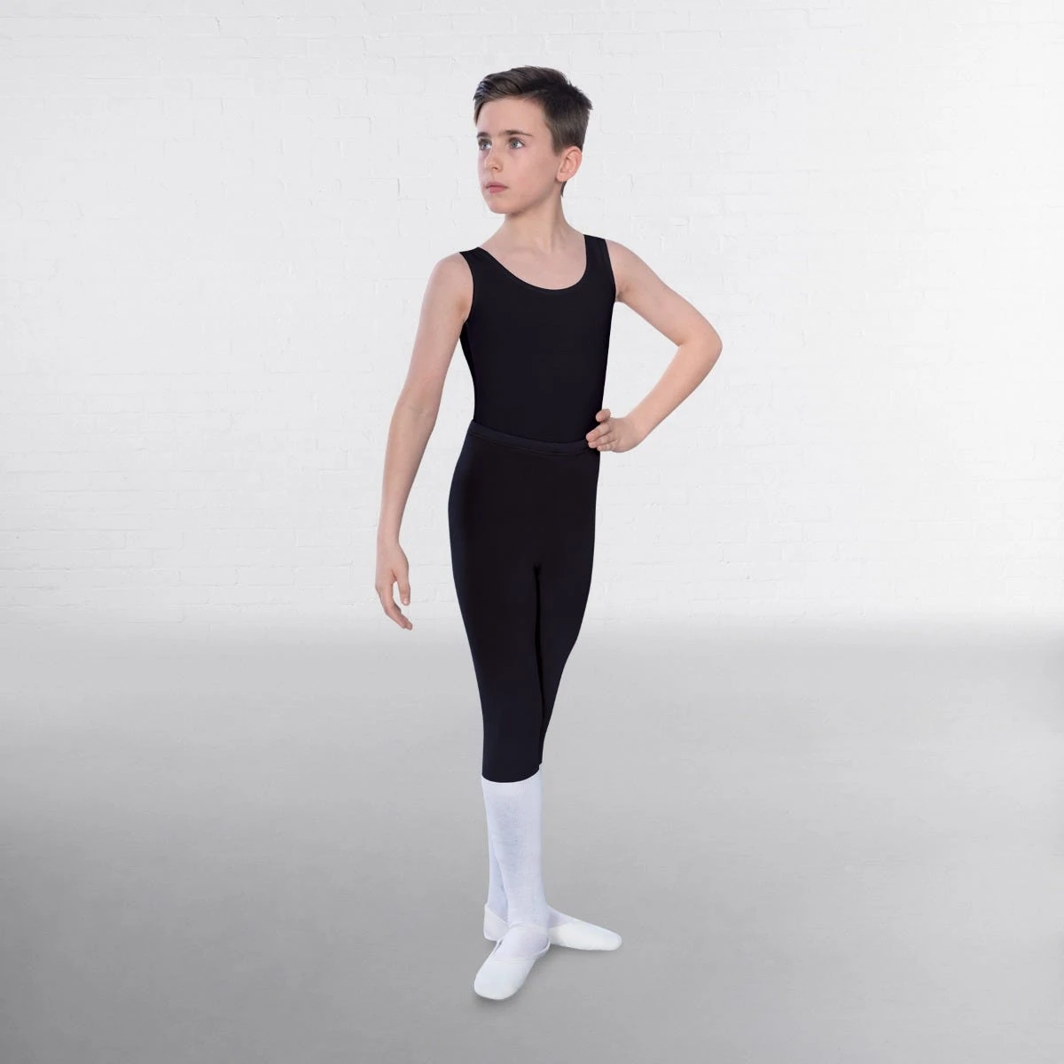 1st Position Male Sleeveless Scoop Neck Leotard 2 1st Position Male Sleeveless Scoop Neck Leotard - Image 2