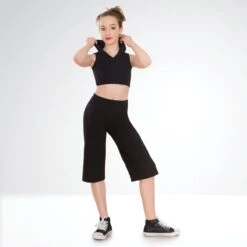 1st Position Cropped Hooded Top