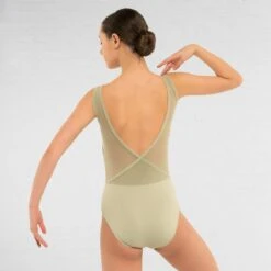 Basilica Ada Leotard -Cheap Fit Dance Wear Store baw0255 ada olive green bck