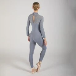 Basilica Caprice Unitard -Cheap Fit Dance Wear Store baw0268 caprice grey bck