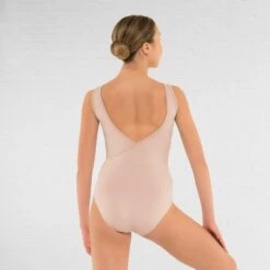 Basilica Renata Leotard -Cheap Fit Dance Wear Store baw0270 renata dusty pink bck