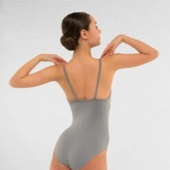 Basilica Zhenga Leotard -Cheap Fit Dance Wear Store baw0276 zhenga grey bck