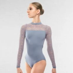 Basilica Daffodil Leotard -Cheap Fit Dance Wear Store baw0294 daffodil gry frt