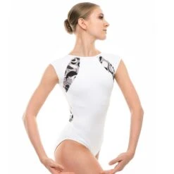 Basilica Penny Leotard -Cheap Fit Dance Wear Store baw0301 penny wht frt