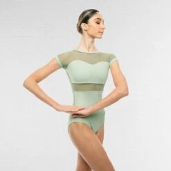 Basilica Marian Leotard -Cheap Fit Dance Wear Store baw0311 marian olive frt