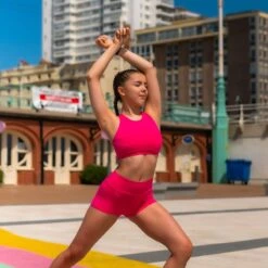 Basilica Pessa Active Shorts 12 Basilica Pessa Active Shorts -Cheap Fit Dance Wear Store baw0616 damia baw0814 pessa fucshia front 1