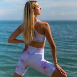 Basilica Milena Bike Shorts -Cheap Fit Dance Wear Store baw0813 milena tie dye pale back copy 793x