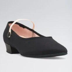 Bloch Accent Low Heel Canvas Character Shoe Black 9 Bloch Accent Low Heel Canvas Character Shoe Black -Cheap Fit Dance Wear Store bl326 black 3
