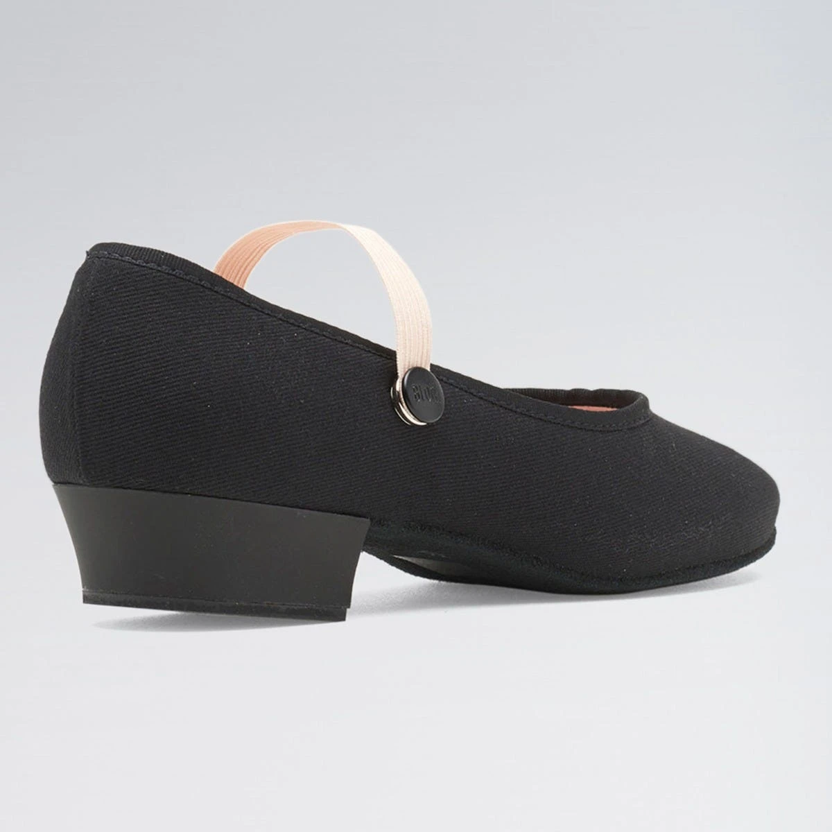 Bloch Accent Low Heel Canvas Character Shoe Black 4 Bloch Accent Low Heel Canvas Character Shoe Black - Image 4