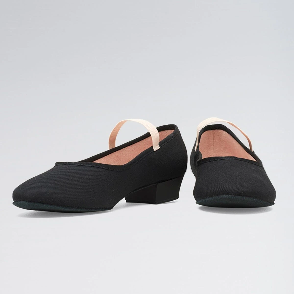 Bloch Accent Low Heel Canvas Character Shoe Black 5 Bloch Accent Low Heel Canvas Character Shoe Black - Image 5