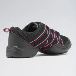 Bloch Criss Cross Mesh Sneakers -Cheap Fit Dance Wear Store bl524 black pink 3