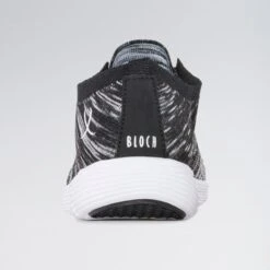 Bloch Omnia Knitted Upper Dance Sneaker -Cheap Fit Dance Wear Store bl926l black white 6