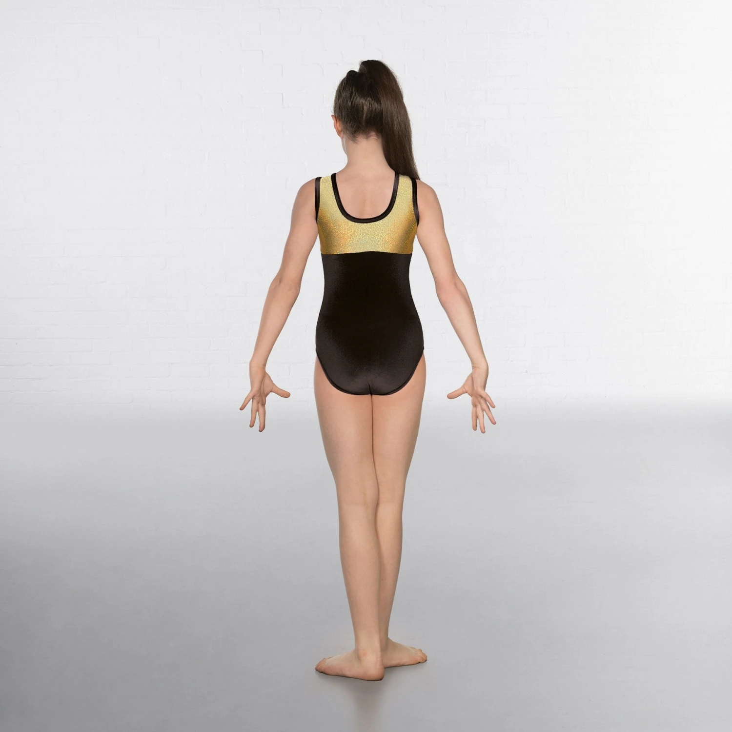 1st Position Taylor Velour / Hologram Sleeveless Leotard 1 1st Position Taylor Velour / Hologram Sleeveless Leotard