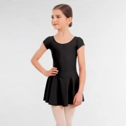 1st Position Maddy Skirted Cap Sleeve Leotard (Matt Nylon) 14 1st Position Maddy Skirted Cap Sleeve Leotard (Matt Nylon) -Cheap Fit Dance Wear Store black q15 bl 1 3
