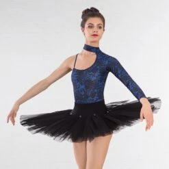 1st Position Ballet Practice Tutu Skirt -Cheap Fit Dance Wear Store black q96 cotu0055b front 2