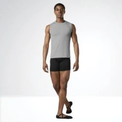 Bloch Mens/Boys Fitted Muscle Top -Cheap Fit Dance Wear Store blmt011 gry