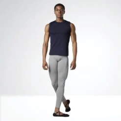 Bloch Mens/Boys Fitted Muscle Top -Cheap Fit Dance Wear Store blmt011 nav b 1