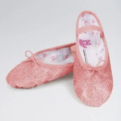 Bloch Glitterdust Full Sole Ballet Shoe -Cheap Fit Dance Wear Store bls0225 rose 1