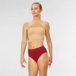 Bloch Chiaki Keyhole Back Tank Crop Top -Cheap Fit Dance Wear Store blz7820 snd 1