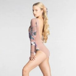 Ballet Rosa Darcy Velour Floral Long Sleeve Scoop Back Leotard -Cheap Fit Dance Wear Store brdarcy cal