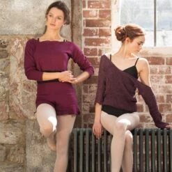 Intermezzo Long Sleeved Top -Cheap Fit Dance Wear Store burgundy im6421 burg im5188 burg im6416 pru 2