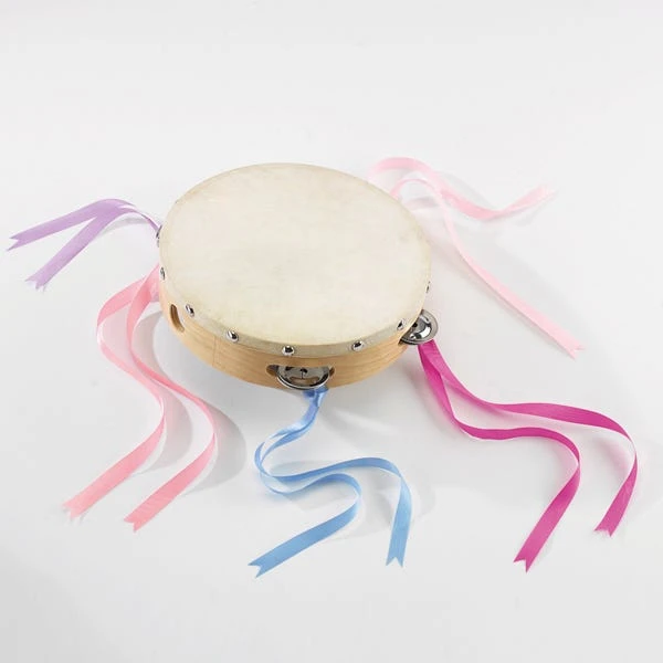 Natural Skin Tambourine 20cm Diameter 2 Natural Skin Tambourine 20cm Diameter - Image 2