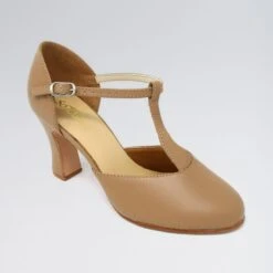 So Danca Leather T-Strapped 3 Inches Heel Character Shoes -Cheap Fit Dance Wear Store caramel sdch98 car 1