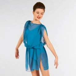 1st Position Lyrical Tunic -Cheap Fit Dance Wear Store china blue q78 chb 1