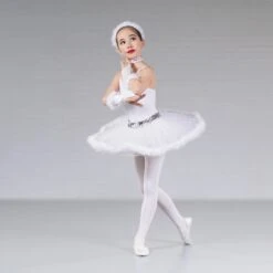 Snow Queen Skirt Set (with Mitts Headband And Choker)