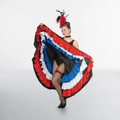 1st Position Red/White/Blue Can-Can Skirt