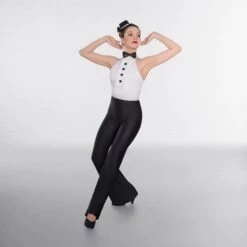 1st Position Frilled Front Glitz Leotard With Bow Tie -Cheap Fit Dance Wear Store cogl0083 87a 8 3