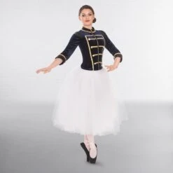 1st Position Prestige Romantic Tutu Skirt On Pants -Cheap Fit Dance Wear Store cogl0126 cobd0015 3 1