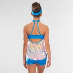 1st Position Sequin Halterneck Top And Hot Pants -Cheap Fit Dance Wear Store cogl0133 32