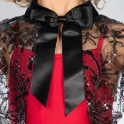1st Position Sequin And Lace Cape -Cheap Fit Dance Wear Store cogl0149 5