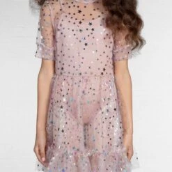 1st Position Sheer Star Tulle Dress With Matching Leotard -Cheap Fit Dance Wear Store cogl0151 05