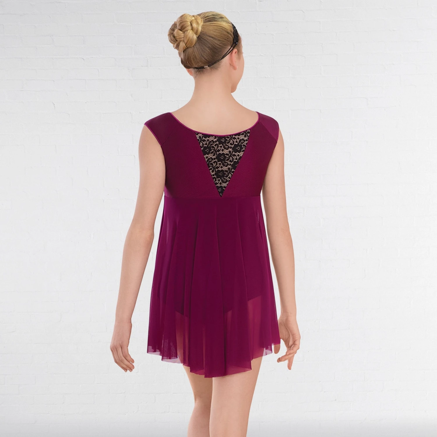 1st Position Lace Panel Lyrical Dress 2 1st Position Lace Panel Lyrical Dress - Image 2