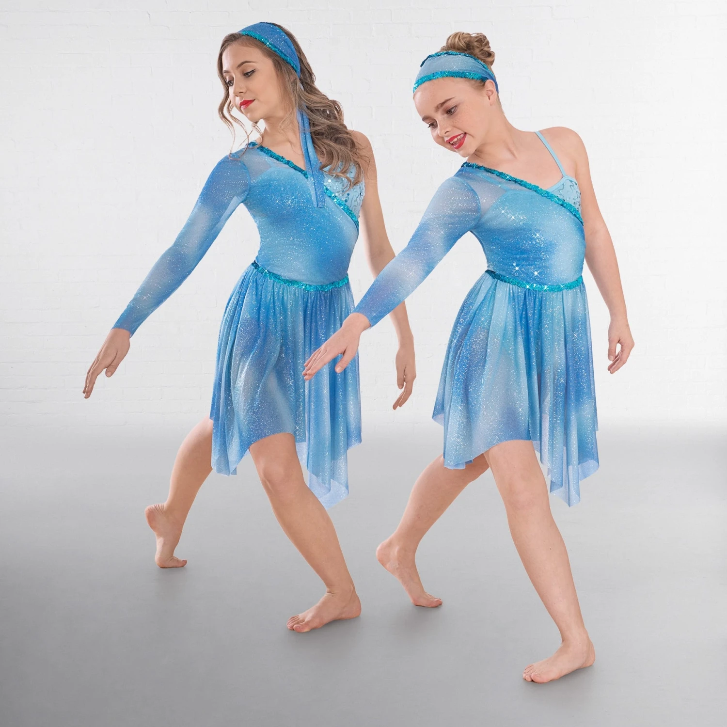 1st Position Tie Dye Sequin Asymmetric Lyrical Dress 3 1st Position Tie Dye Sequin Asymmetric Lyrical Dress - Image 3