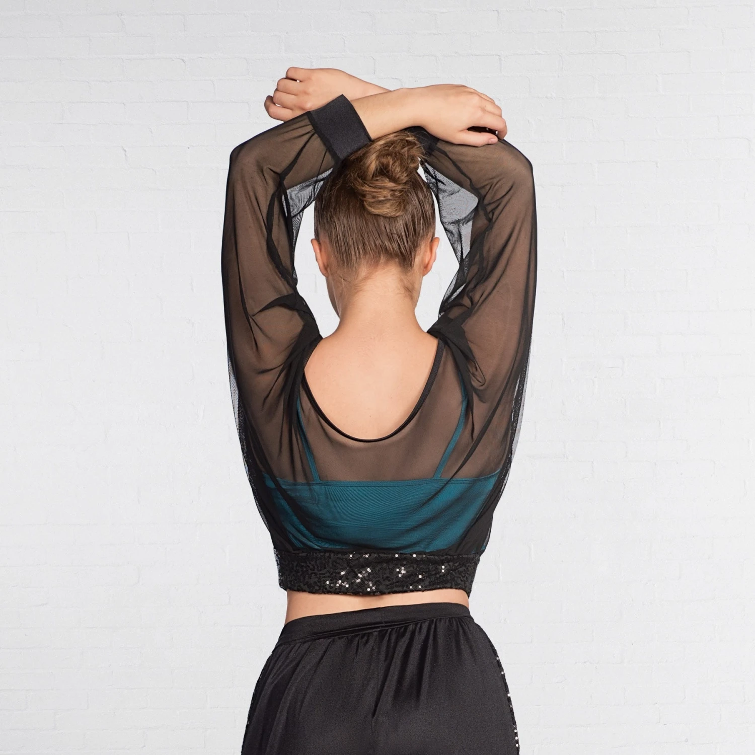 1st Position Mesh Over Top With Sequin Waistband 2 1st Position Mesh Over Top With Sequin Waistband - Image 2