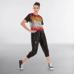 1st Position Harem Trouser -Cheap Fit Dance Wear Store coub0017 coub0018 front 6