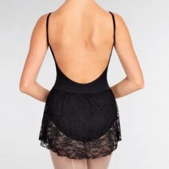 Capezio Vintage Whisper Lace Camisole Skirted Leotard