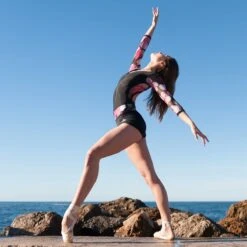 Dansez 1901 Mesh Sleeve Leotard