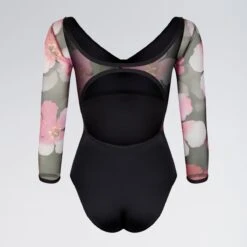 Dansez 1901 Mesh Sleeve Leotard -Cheap Fit Dance Wear Store dans1901 cl back