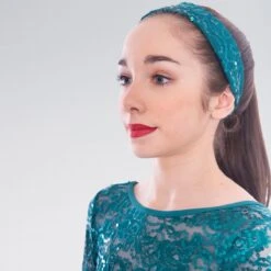 1st Position Sequin Lace Unitard -Cheap Fit Dance Wear Store dw11 turq 4