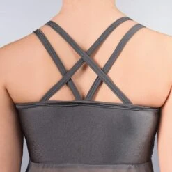 1st Position Skirted Sequin Crop Top With Shorts 9 1st Position Skirted Sequin Crop Top With Shorts -Cheap Fit Dance Wear Store dw16 grey 53 3