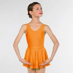 1st Position Circular Skirt -Cheap Fit Dance Wear Store flo orange 860 org 1 13