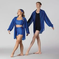 1st Position Three Piece Shorts Crop Top And Shirt