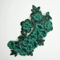 1st Position Velvet Appliqué Circular Frilled Skirted Leotard -Cheap Fit Dance Wear Store fpc23029 emerald 5