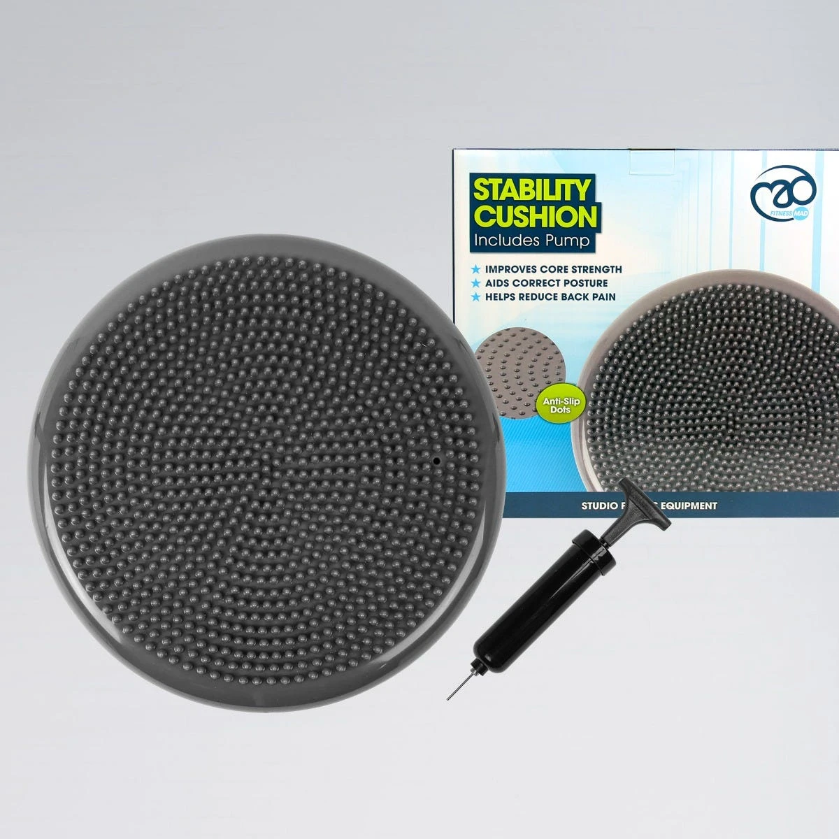 Fitness-Mad Fitness Mad Stability Cushion With Pump 1 Fitness-Mad Fitness Mad Stability Cushion With Pump