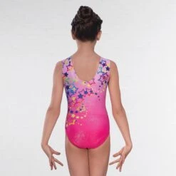 1st Position Star Print Sleeveless Leotard