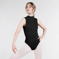 Harmony By 1st Position Polo Neck Low Back Leotard -Cheap Fit Dance Wear Store hfp005 04 2
